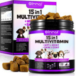 Oimmal Natural Pet Vitamins 15-in-1 Dogs Multivitamin Supplements Chews