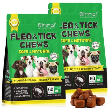Oimmal Flea & Tick Prevention Soft Chews for Dogs - 2 Packs