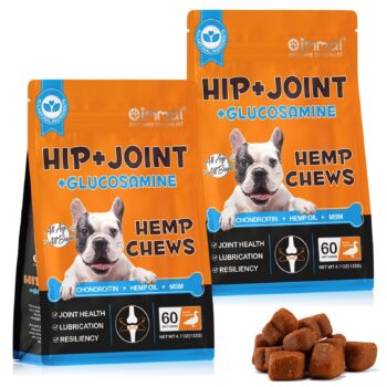 Oimmal Hip and Joint Hemp Soft Chews for Dogs - 2 Packs